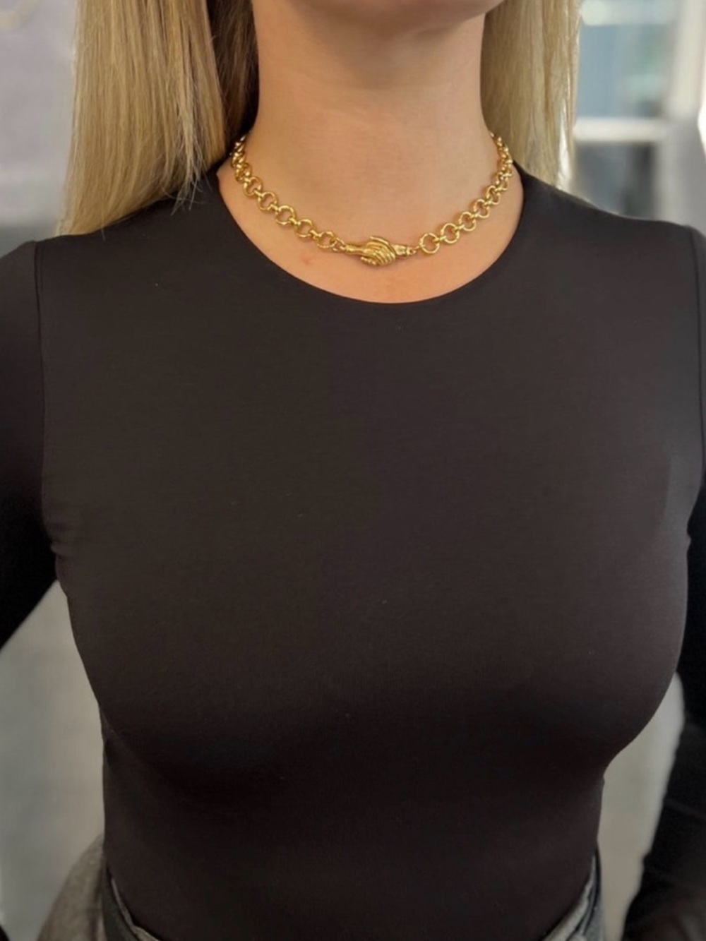 Hands of Friendship Choker Necklace - Picture 6 of 8